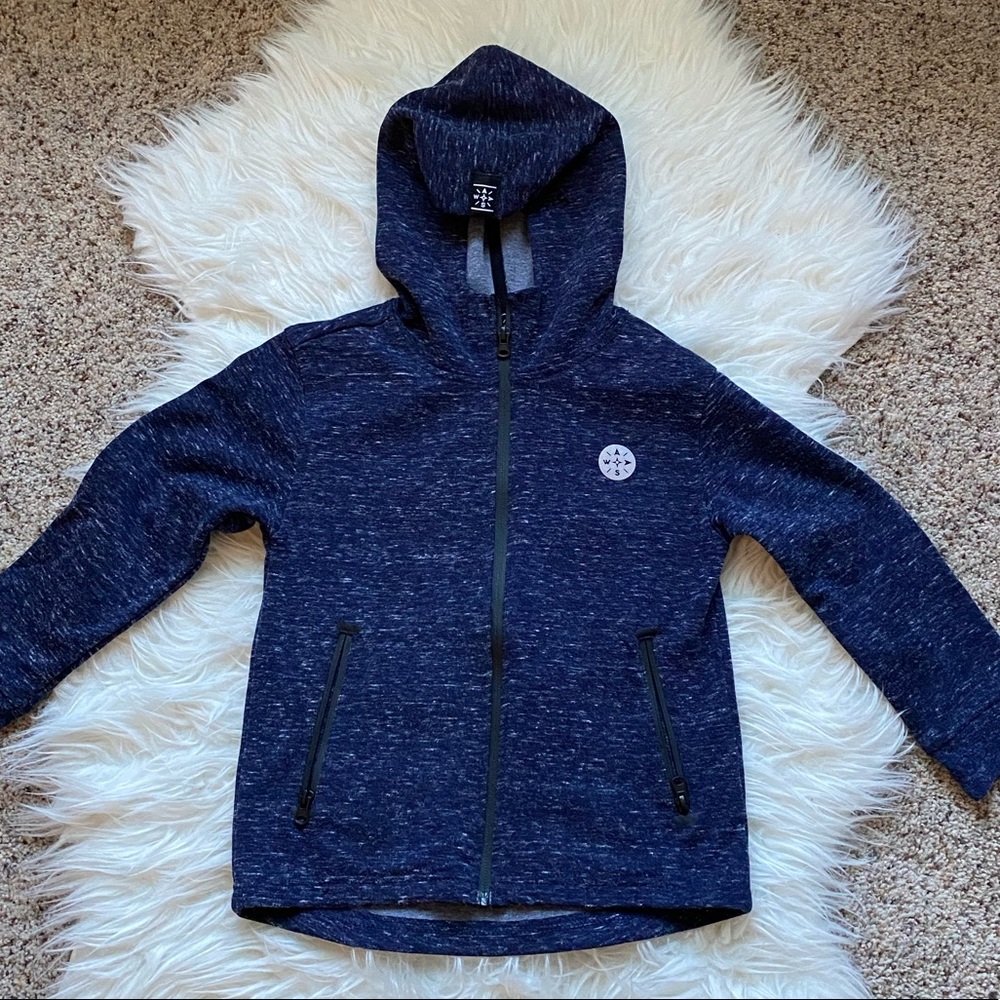 Navy Blue Kids Hoodie